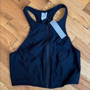 J.Crew swimsuit top black size XS (NWT)